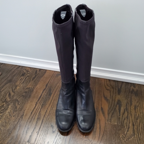 Nine West Black High Boots Size 9.5 - Picture 3 of 8